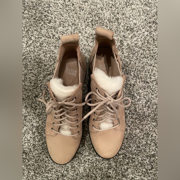 Eileen Fisher boots with faux fur Size 8 - Picture 8 of 8